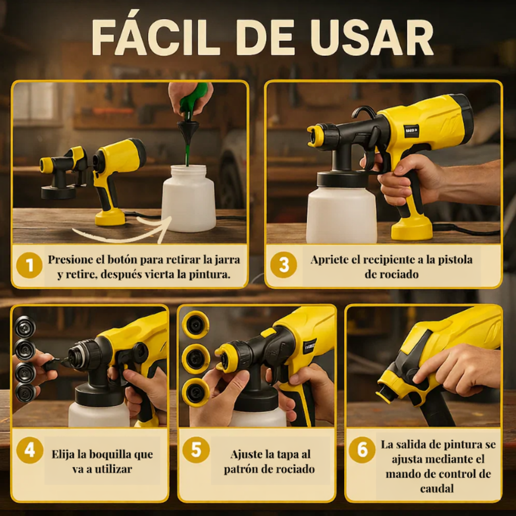 PISTOLA PARA PINTAR ELÉCTRICA PROFESIONAL