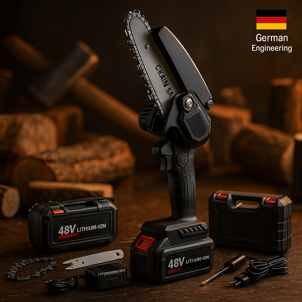 Motosierra Alemana KRAFTWERK PRO™ portátil recargable [OFERTA DE NAVIDAD🎅] 🇩🇪