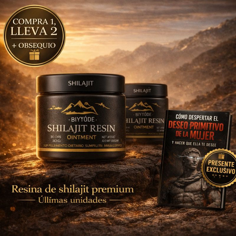 Shilajit 100% Puro 💎 Fuente de Energía Vital del Himalaya (COMPRE 1 Y LLÉVESE 2 + EBOOK EXCLUSIVO🎁)