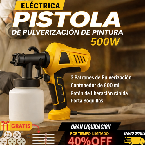 PISTOLA PARA PINTAR ELÉCTRICA PROFESIONAL ProSprayx (OFERTA DE AÑO NUEVO)