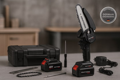 Motosierra Alemana KRAFTWERK PRO™ portátil recargable [OFERTA DE NAVIDAD🎅] 🇩🇪