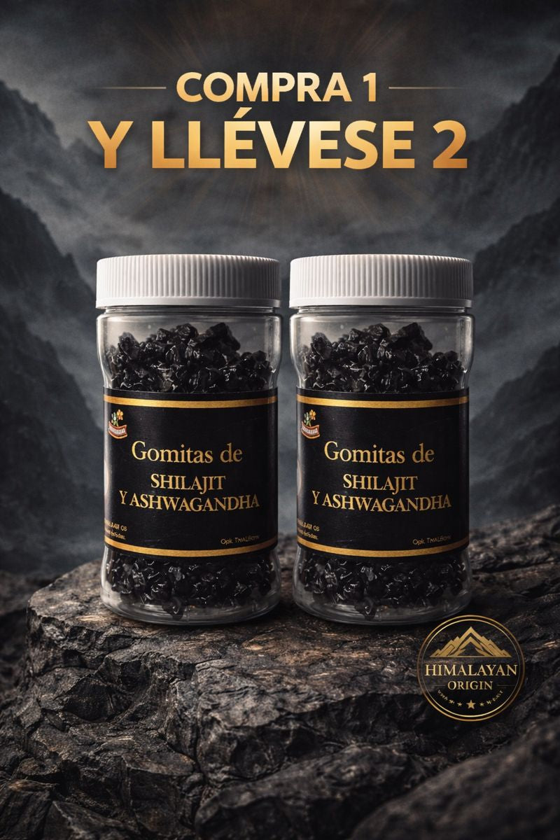 Gomas de Shilajit y Ashwagandha - VIGORUM 🇳🇵