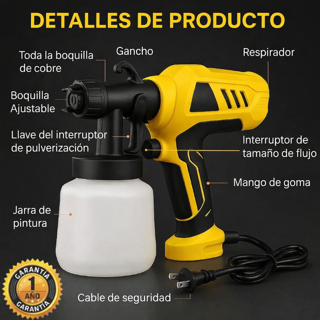 PISTOLA PARA PINTAR ELÉCTRICA PROFESIONAL