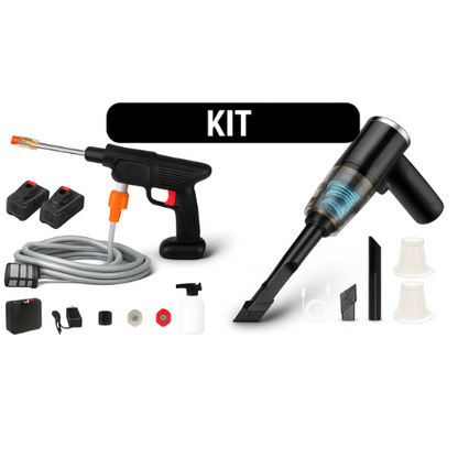 KIT POWERCLEAN DUO – Hidrolavadora + Aspiradora Portátil