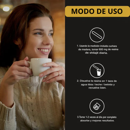 Shilajit 100% Puro 💎 Fuente de Energía Vital del Himalaya (COMPRE 1 Y LLÉVESE 2 + EBOOK EXCLUSIVO🎁)