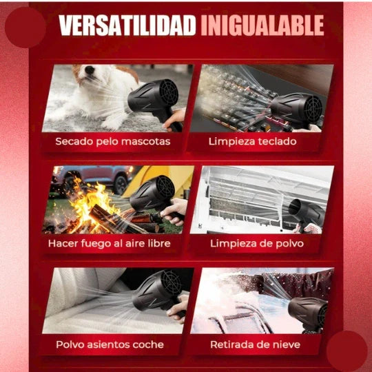 AEROFLOW – Soplador de Aire Inalámbrico (Con 2 baterías recargables incluídas)