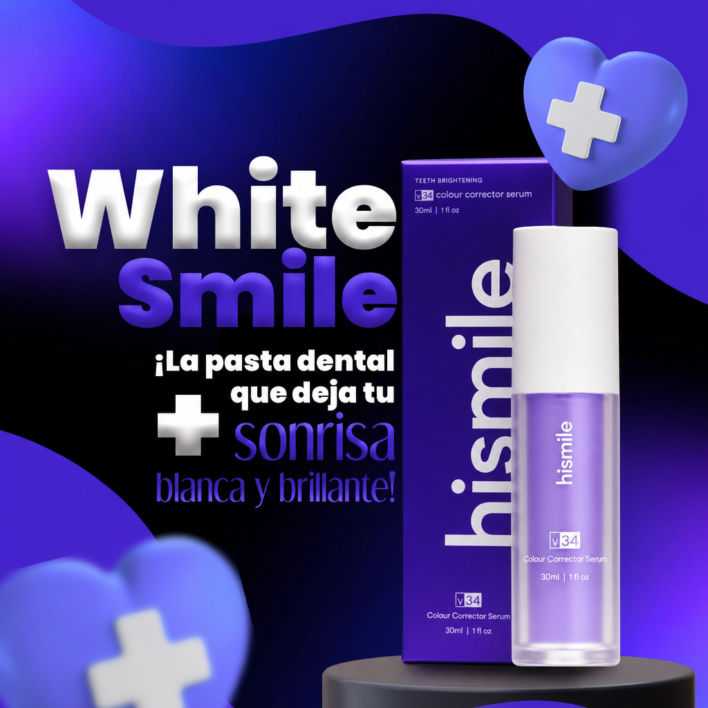 Pasta Blanqueadora de Dientes WhiteSmile™ | Sonrisa Blanca Desde el Primer Uso – Elimina Manchas de Café y Tabaco