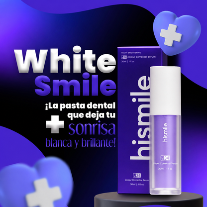 Pasta Blanqueadora de Dientes WhiteSmile™ | Sonrisa Blanca Desde el Primer Uso – Elimina Manchas de Café y Tabaco